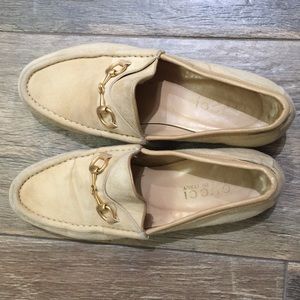 Gucci nubuck ladies leather loafers. Size 6.5